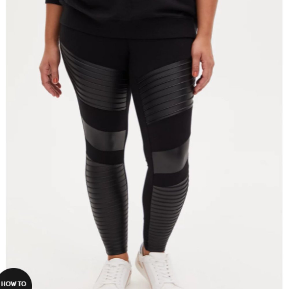 Platinum Legging – Moto Faux Leather Black - Picture 2 of 8
